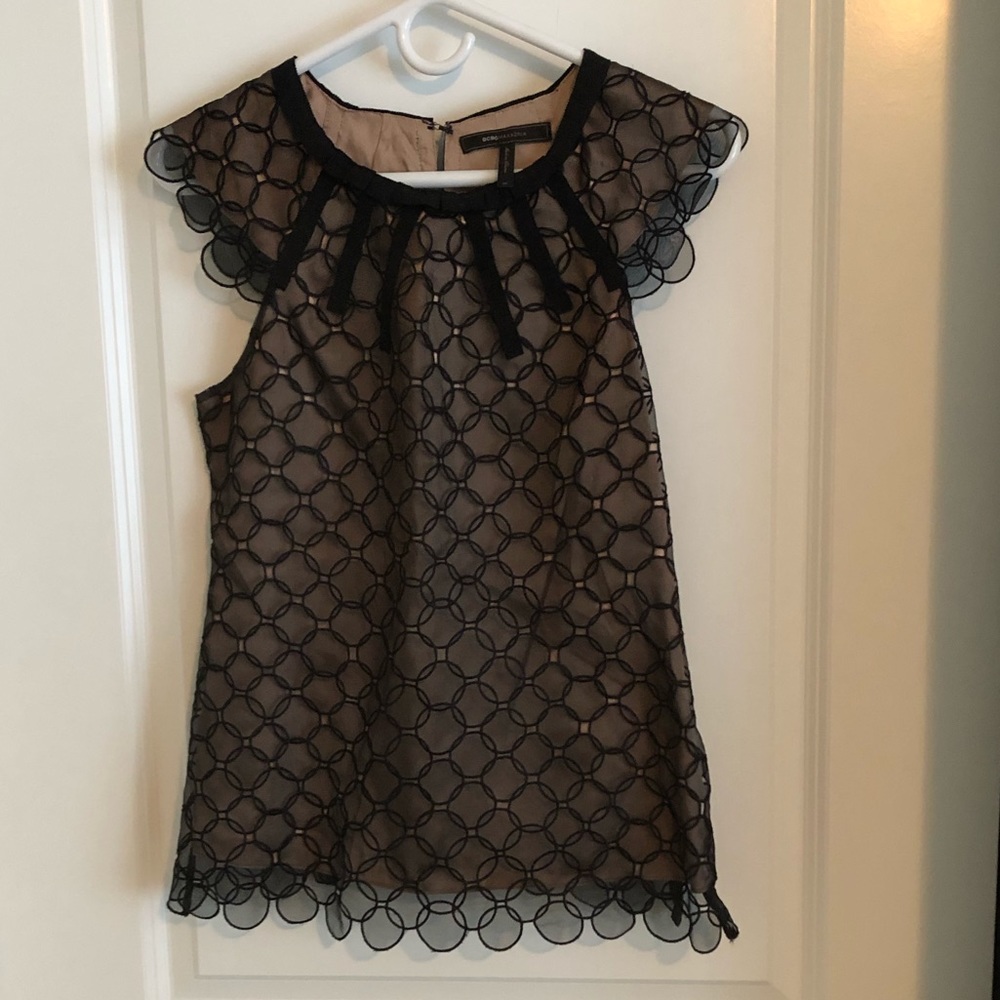 BCBG cap-sleeve top